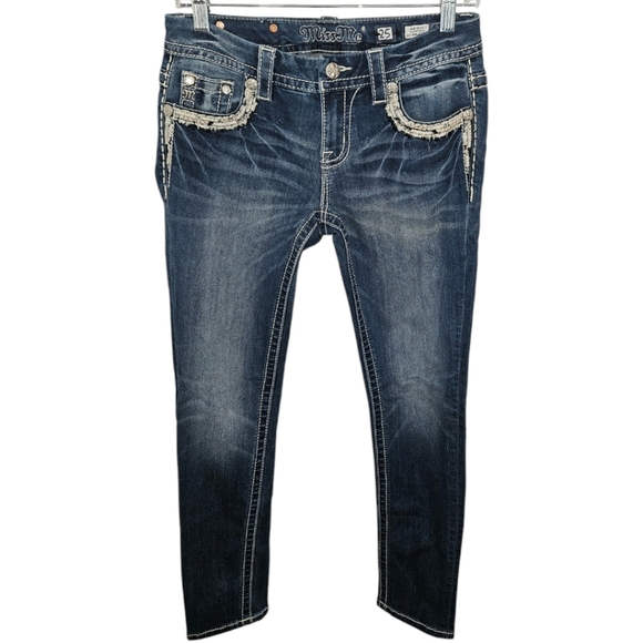 Miss Me Mid-Rise Wash Ankle Skinny Jeans - Picture 1 of 3